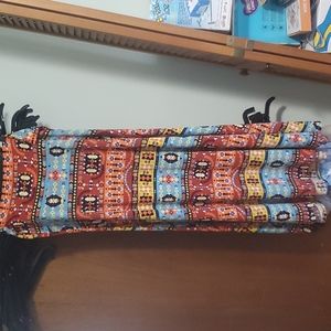 Lularoe print maxi skirt size 2xl